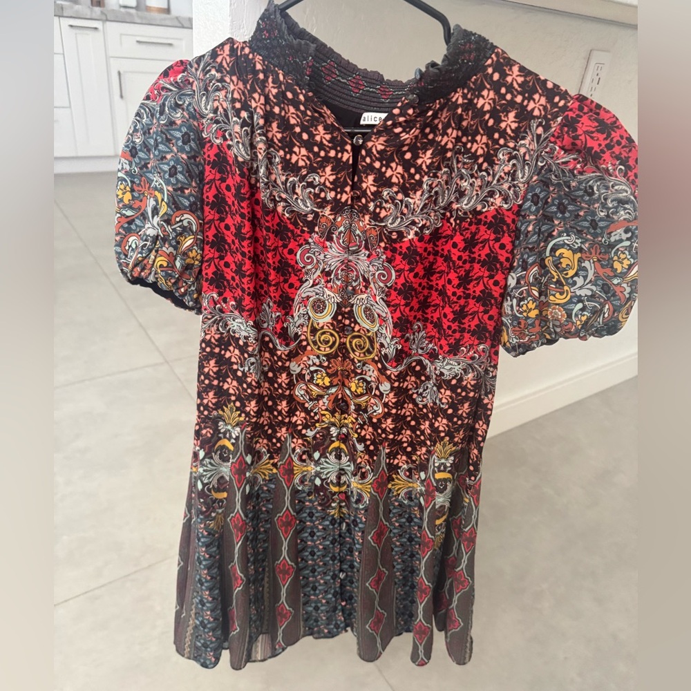 Alice + Olivia Multicolor Patterned Dress